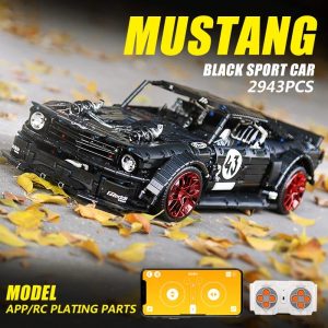 Mustang voiture de course GT500 blocs de construction mod les compatibles avec Lego high tech jouet 1